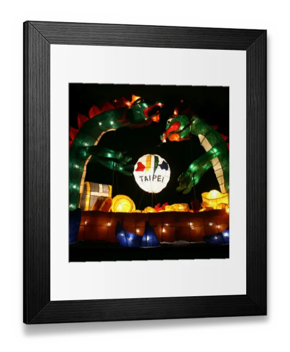 Framed Print : Taipei Lantern Festival 2012, Taiwan
