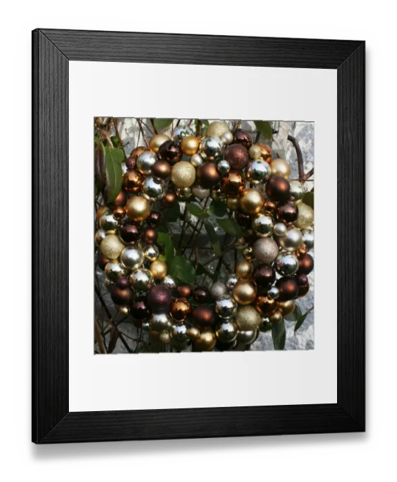 Framed Print : Christmas wreath