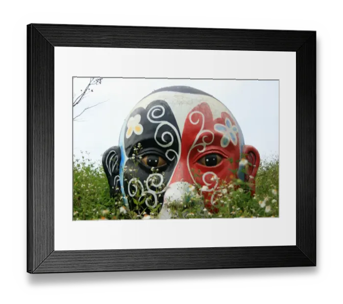 Framed Print : Chinese opera mask, Chiayi, Taiwan