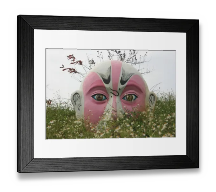 Framed Print : Chinese opera mask, Chiayi, Taiwan