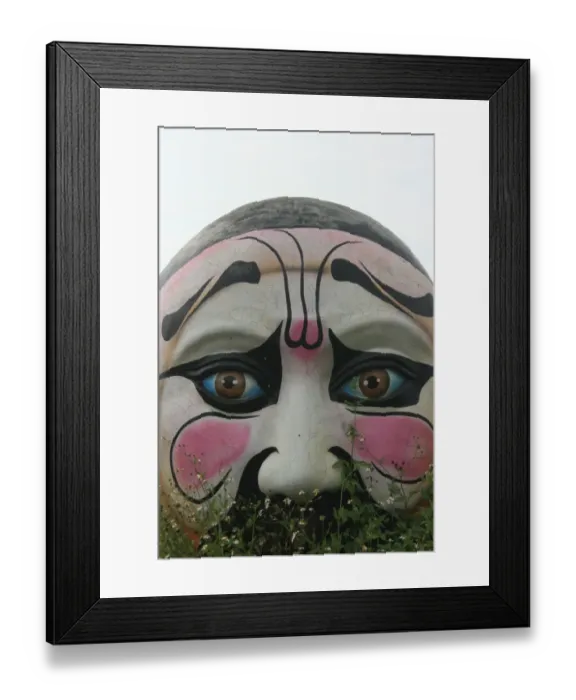 Framed Print : Chinese opera mask, Chiayi, Taiwan
