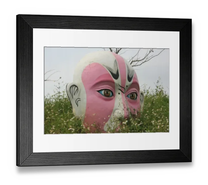 Framed Print : Chinese opera mask, Chiayi, Taiwan