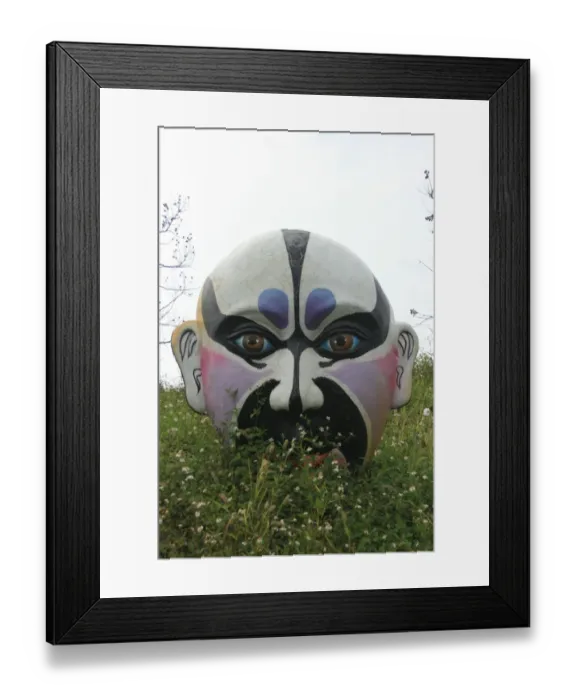 Framed Print : Chinese opera mask, Chiayi, Taiwan