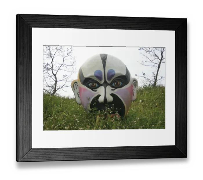 Framed Print : Chinese opera mask, Chiayi, Taiwan