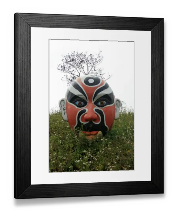 Framed Print : Chinese opera mask, Chiayi, Taiwan Framed Print : Chinese opera mask, Chiayi, Taiwan