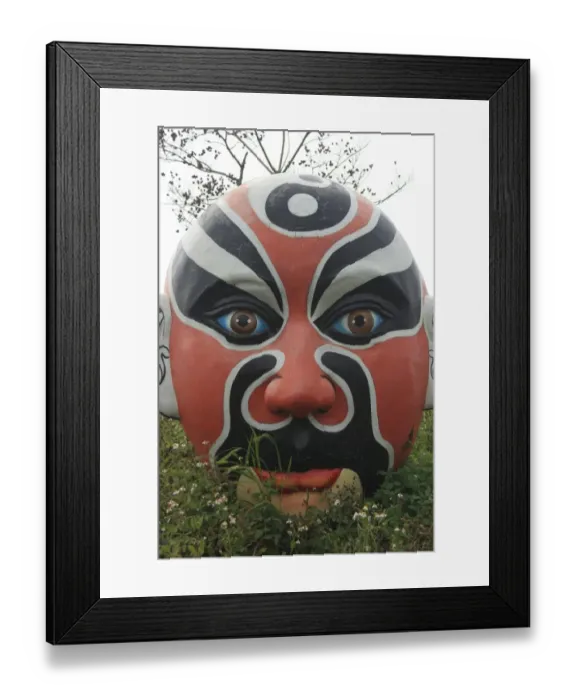 Framed Print : Chinese opera mask, Chiayi, Taiwan Framed Print : Chinese opera mask, Chiayi, Taiwan