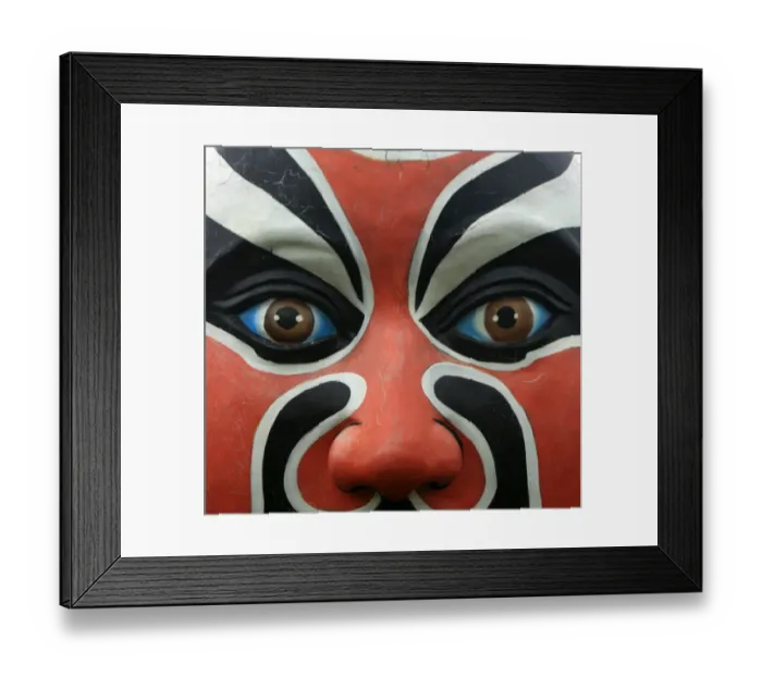 Framed Print : Chinese opera mask, Chiayi, Taiwan Framed Print : Chinese opera mask, Chiayi, Taiwan