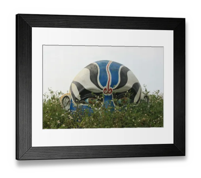 Framed Print : Chinese opera mask, Chiayi, Taiwan