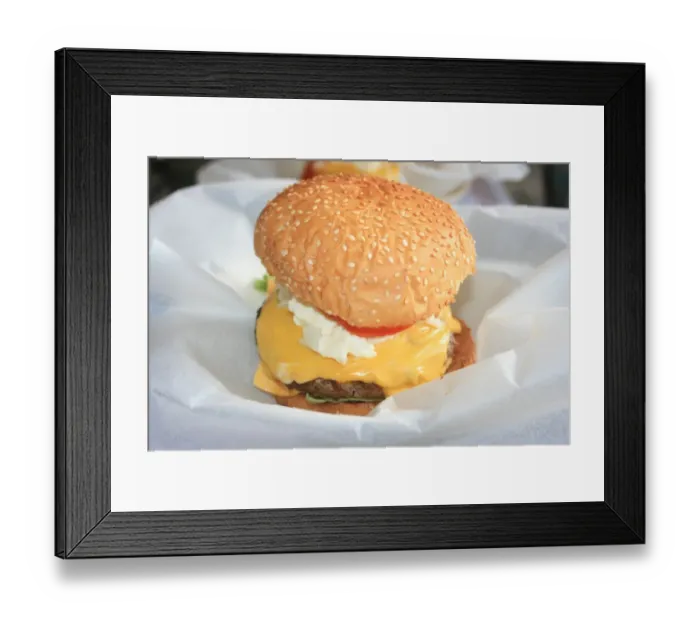 Framed Print : Hamburger