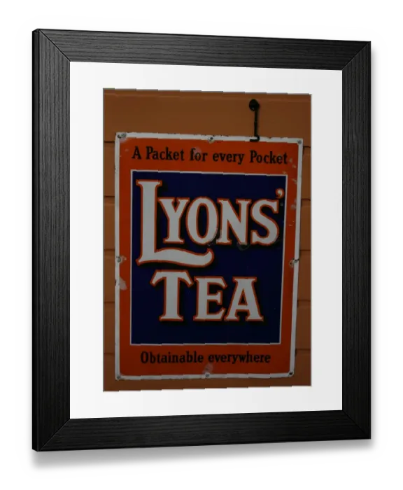 Framed Print : Lyons Tea vintage advertising poster Framed Print : Lyons Tea vintage advertising poster