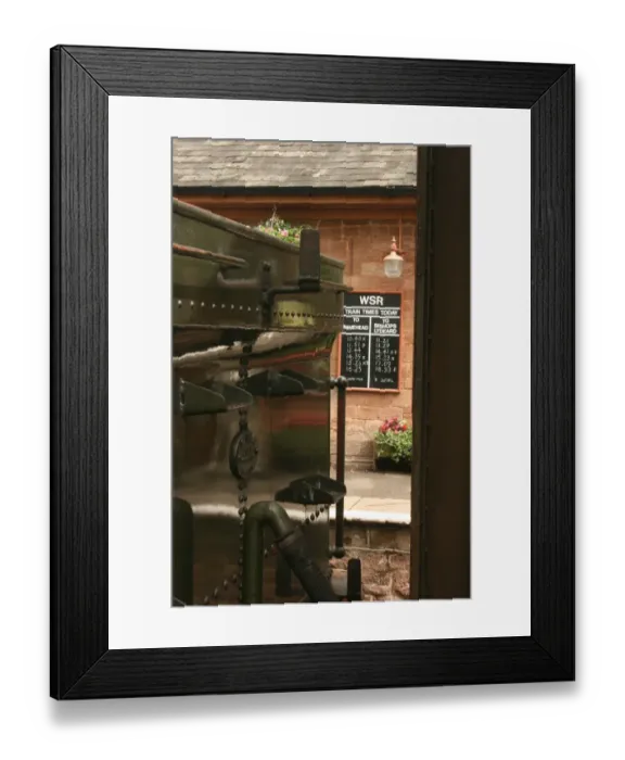 Framed Print : WSR train timetable