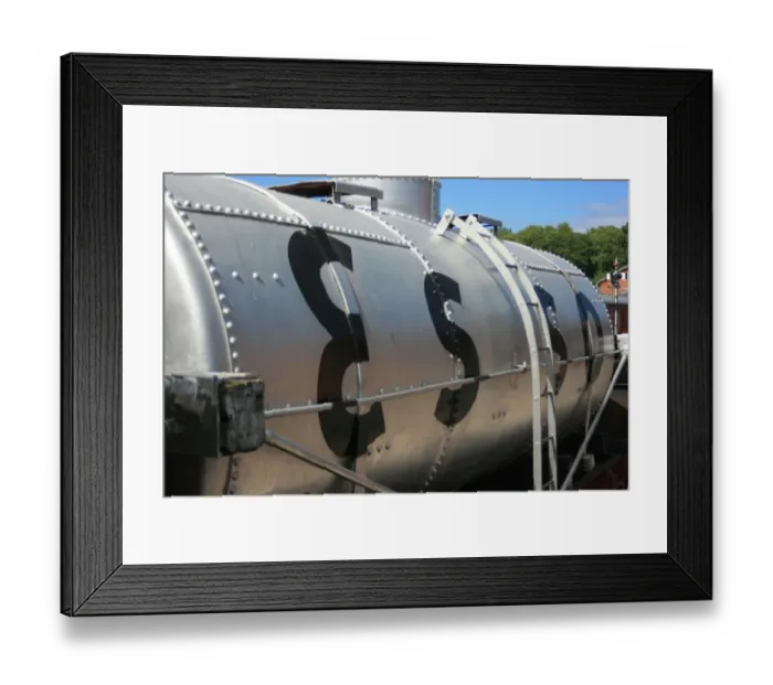 Framed Print : Oil tanker at Bishops Lydeard, Somerset Framed Print : Oil tanker at Bishops Lydeard, Somerset