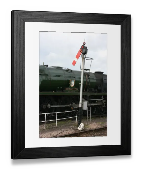 Framed Print : Braunton loco at Williton, Somerset Framed Print : Braunton loco at Williton, Somerset