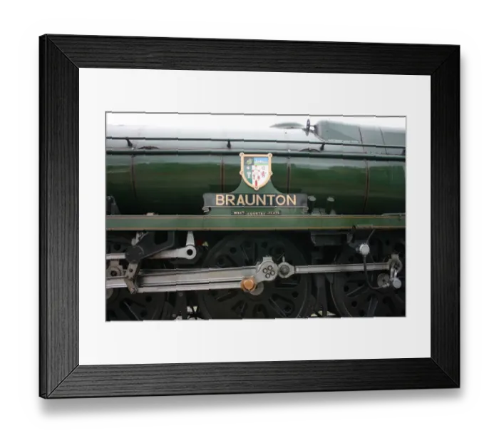 Framed Print : Braunton loco at Williton, Somerset