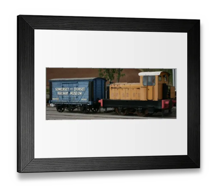 Framed Print : Goods train at Washford station, Somerset Framed Print : Goods train at Washford station, Somerset