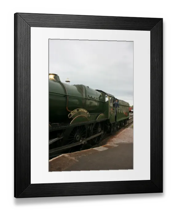 Framed Print : King Edward 1 arriving at Washford, Somerset