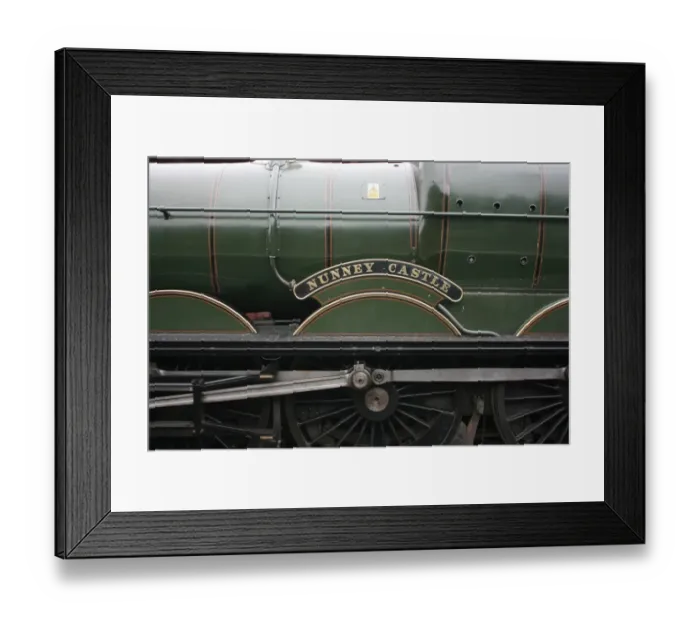 Framed Print : Nunney Castle loco at Bishops Lydeard station, Somerset Framed Print : Nunney Castle loco at Bishops Lydeard station, Somerset