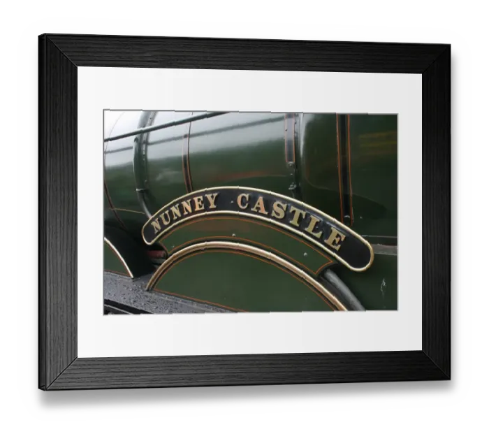 Framed Print : Nunney Castle loco at Bishops Lydeard station, Somerset Framed Print : Nunney Castle loco at Bishops Lydeard station, Somerset