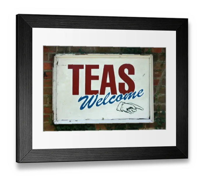 Framed Print : Teas Welcome sign Framed Print : Teas Welcome sign