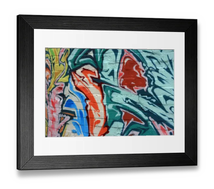 Framed Print : English graffiti