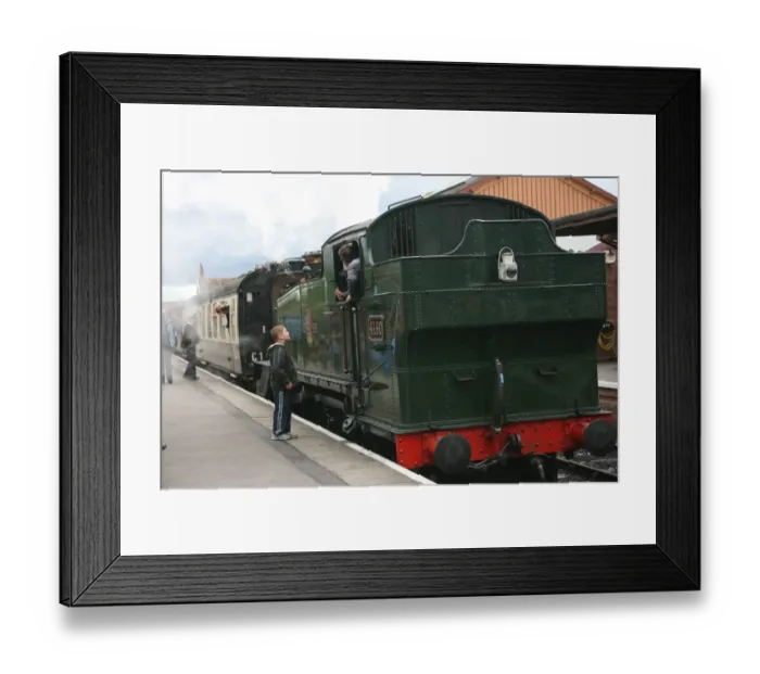 Framed Print : Loco 4160 at Bishops Lydeard station, Somerset Framed Print : Loco 4160 at Bishops Lydeard station, Somerset