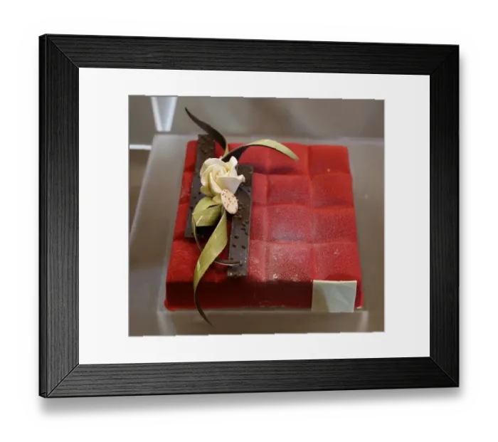 Framed Print : Chocolate cake at the Taipei Bakery Show 2014 Framed Print : Chocolate cake at the Taipei Bakery Show 2014