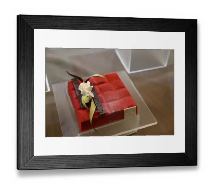 Framed Print : Chocolate cake at the Taipei Bakery Show 2014 Framed Print : Chocolate cake at the Taipei Bakery Show 2014