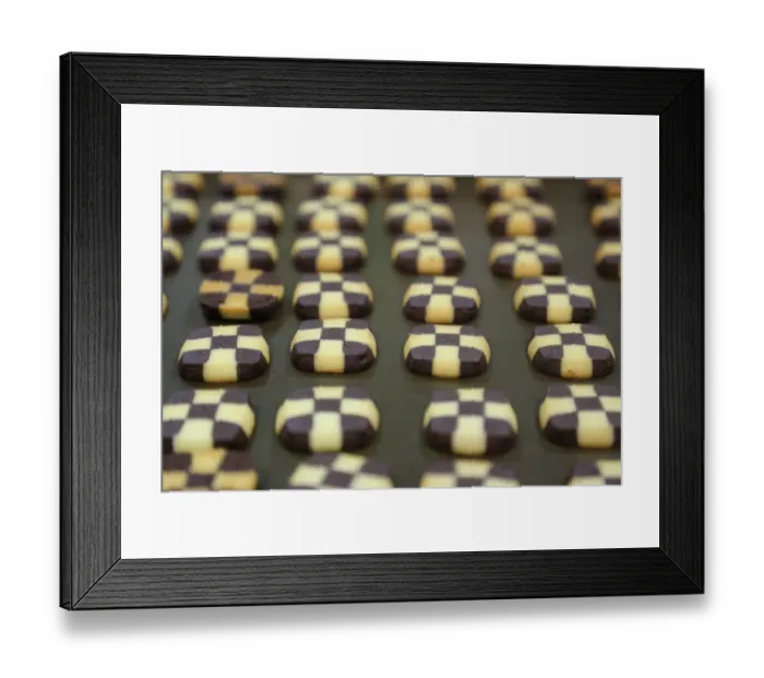 Framed Print : Chocolate biscuits at the Taipei Bakery Show 2014 Framed Print : Chocolate biscuits at the Taipei Bakery Show 2014