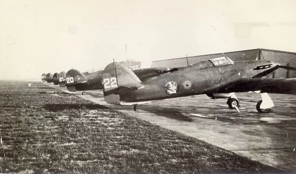 Hawker Hurricanes at Schaffen Air Base, Diest, Belgium