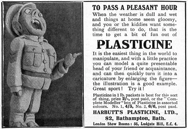Plasticine advertisement, WW1