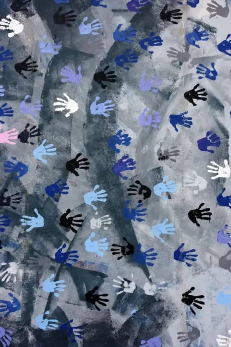 Framed Print : Abstract - hands Framed Print : Abstract - hands