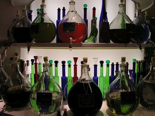 Assorted spirit bottles