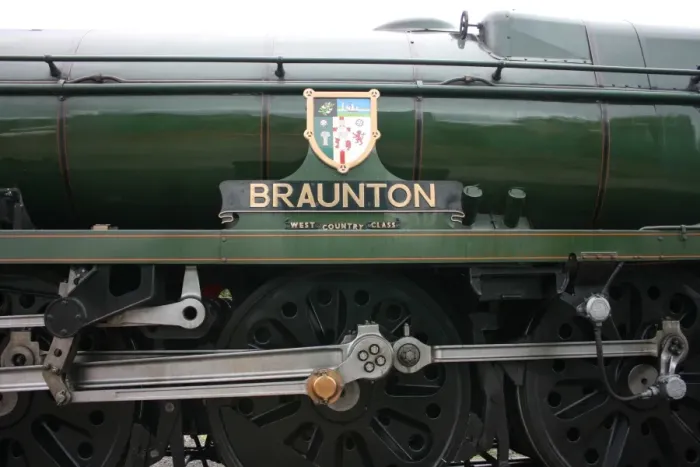 Framed Print : Braunton loco at Williton, Somerset