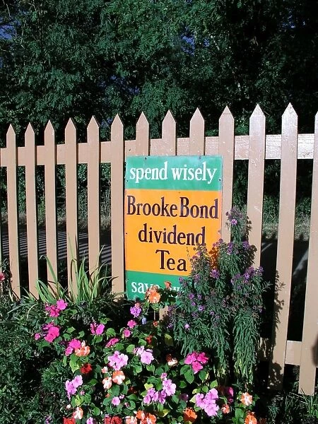 Brooke Bond sign at Crowcombe Heathfield station