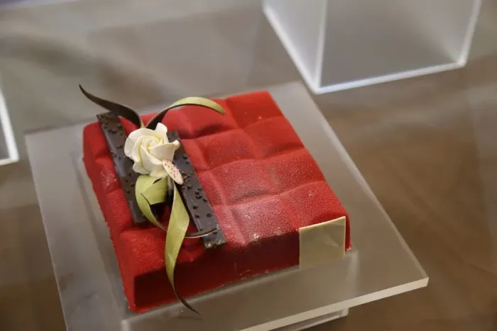 Framed Print : Chocolate cake at the Taipei Bakery Show 2014 Framed Print : Chocolate cake at the Taipei Bakery Show 2014