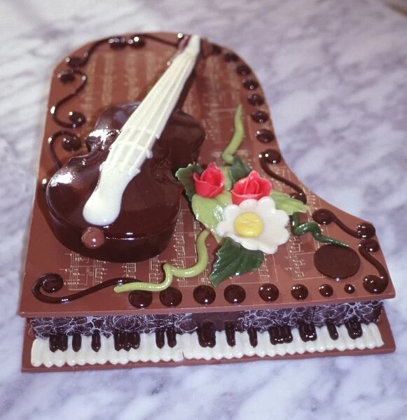 Chocolate grand piano