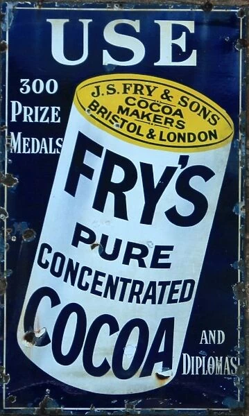 Frys cocoa vintage advertising poster
