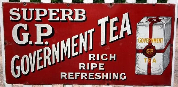 G P Government Tea vintage advertising poster