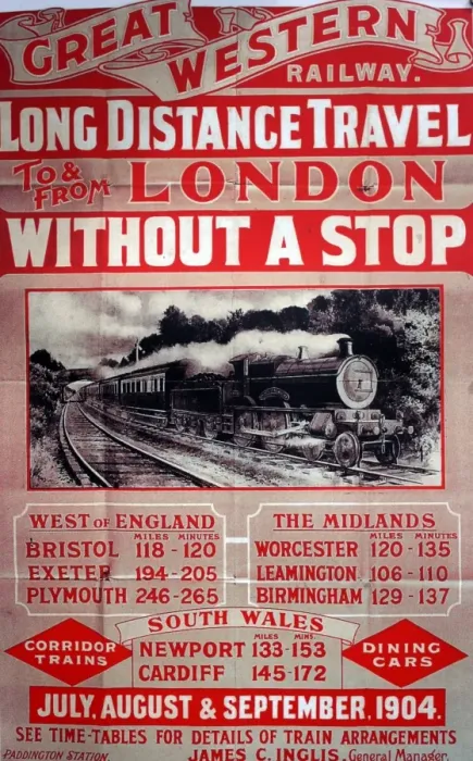 Framed Print : Great Western Railway vintage advertising poster