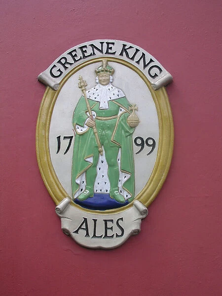 Greene King sign. For commercial use please contact Photoslot at