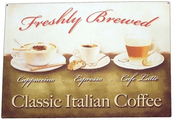 Italian coffee sign