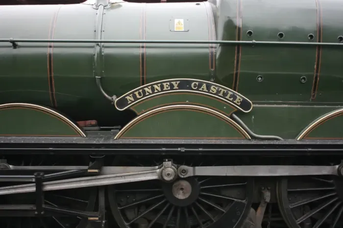 Framed Print : Nunney Castle loco at Bishops Lydeard station, Somerset Framed Print : Nunney Castle loco at Bishops Lydeard station, Somerset