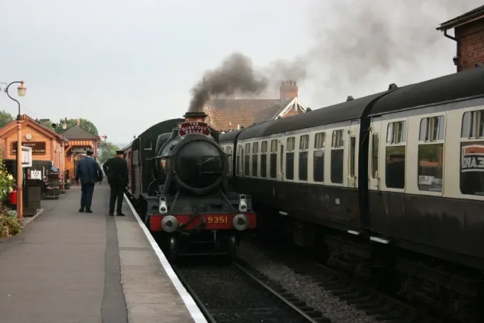 Framed Print : The Quantock Belle at Bishops Lydeard station, Somerset, UK