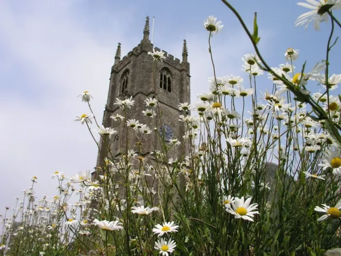 Framed Print : St Peter Ad Vincula church, Combe Martin, Devon, UK
