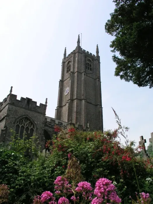 Framed Print : St Peter Ad Vincula church, Combe Martin, Devon, UK