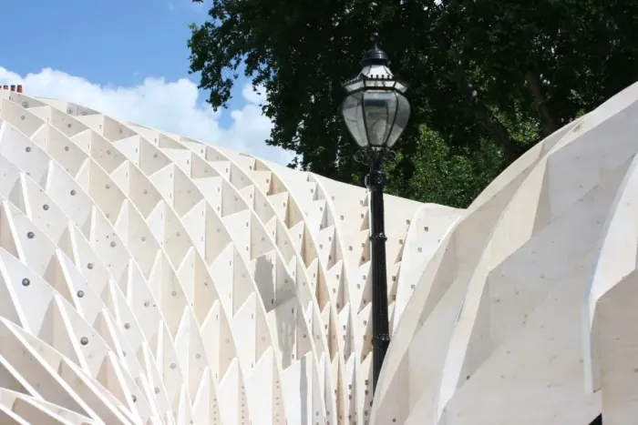 Framed Print : Swoosh Pavilion, at the London Festival of Architecture 2008 Framed Print : Swoosh Pavilion, at the London Festival of Architecture 2008
