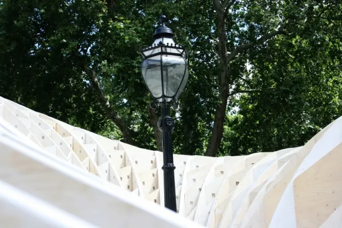 Framed Print : Swoosh Pavilion, at the London Festival of Architecture 2008