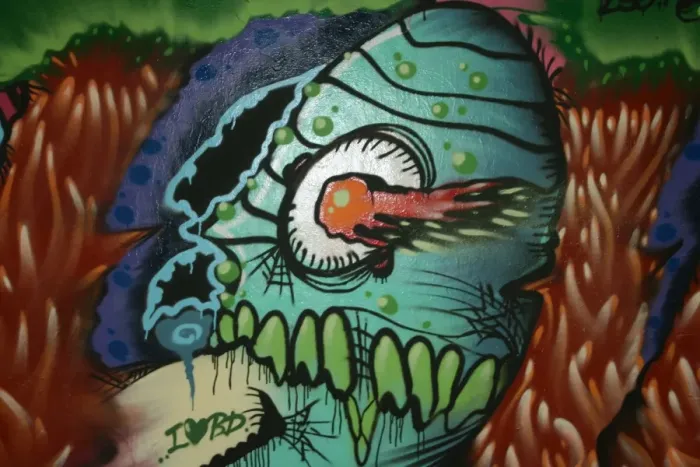 Framed Print : Taiwanese graffiti, Taipei, Taiwan