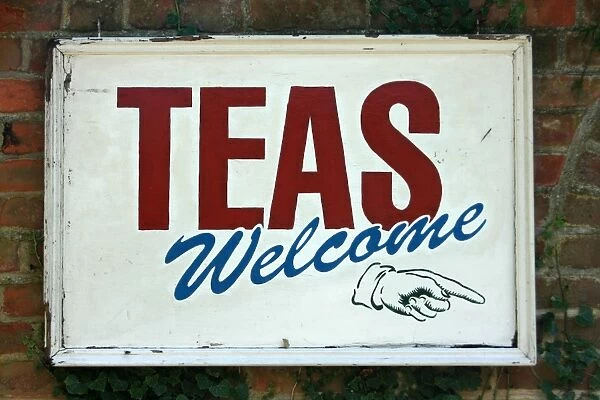 Teas Welcome sign