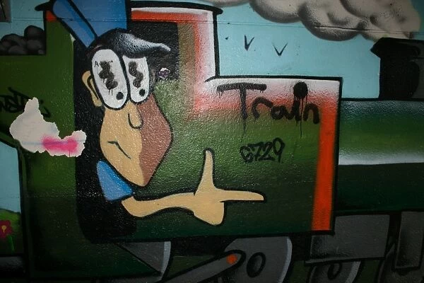 Train graffiti